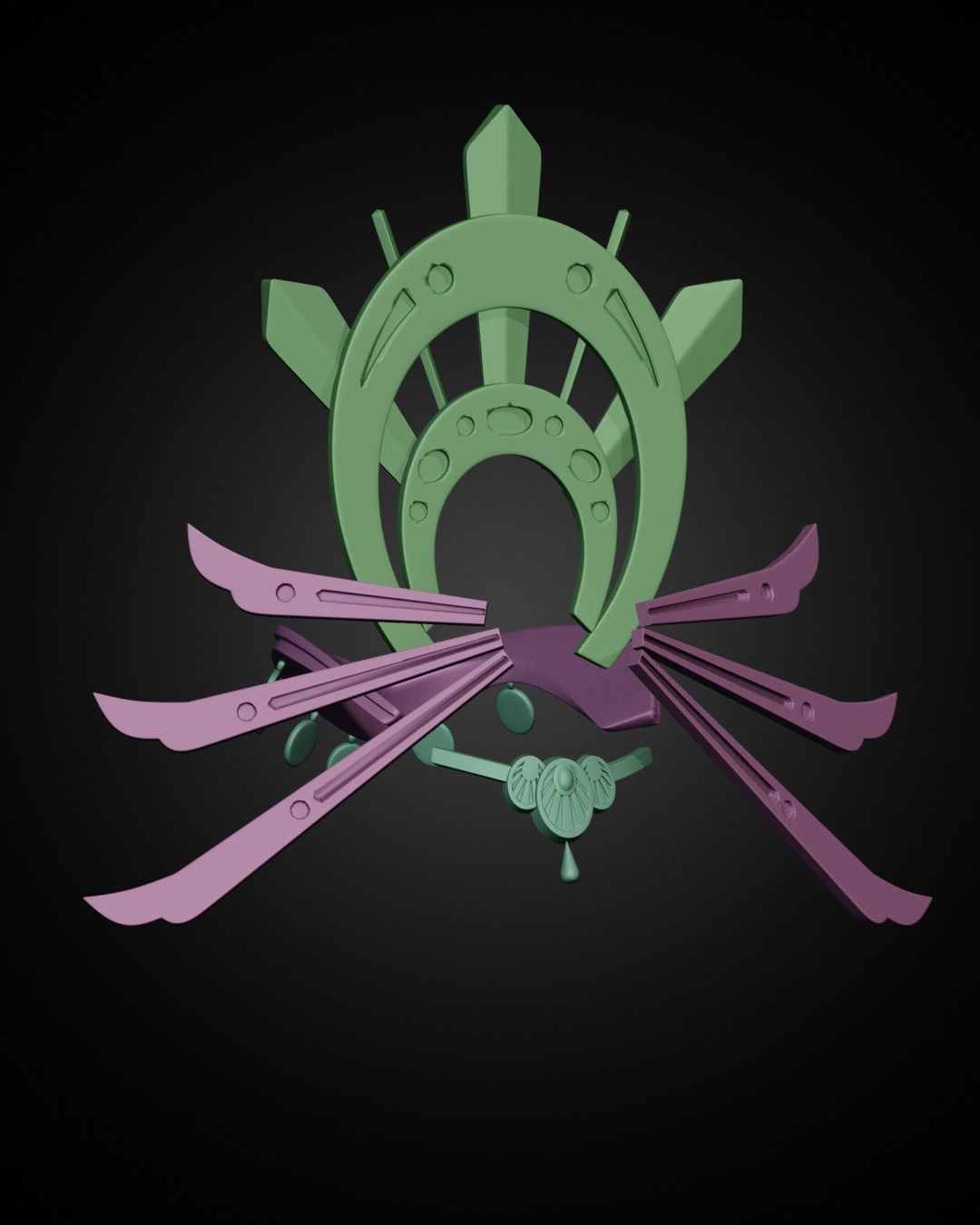 The Legend of Zelda Riju Crown for Cosplay 3D print model_16