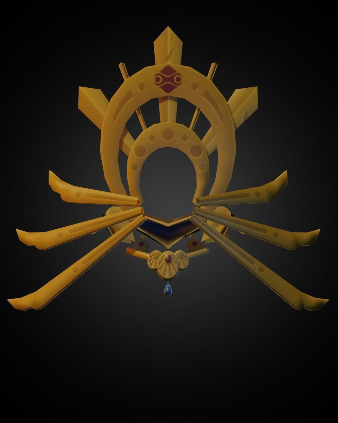 The Legend of Zelda Riju Crown for Cosplay 3D print model_1