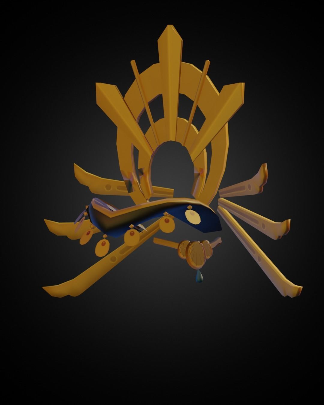 The Legend of Zelda Riju Crown for Cosplay 3D print model_6