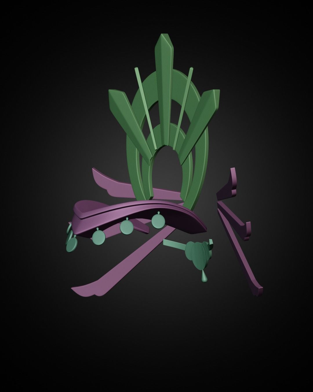 The Legend of Zelda Riju Crown for Cosplay 3D print model_14