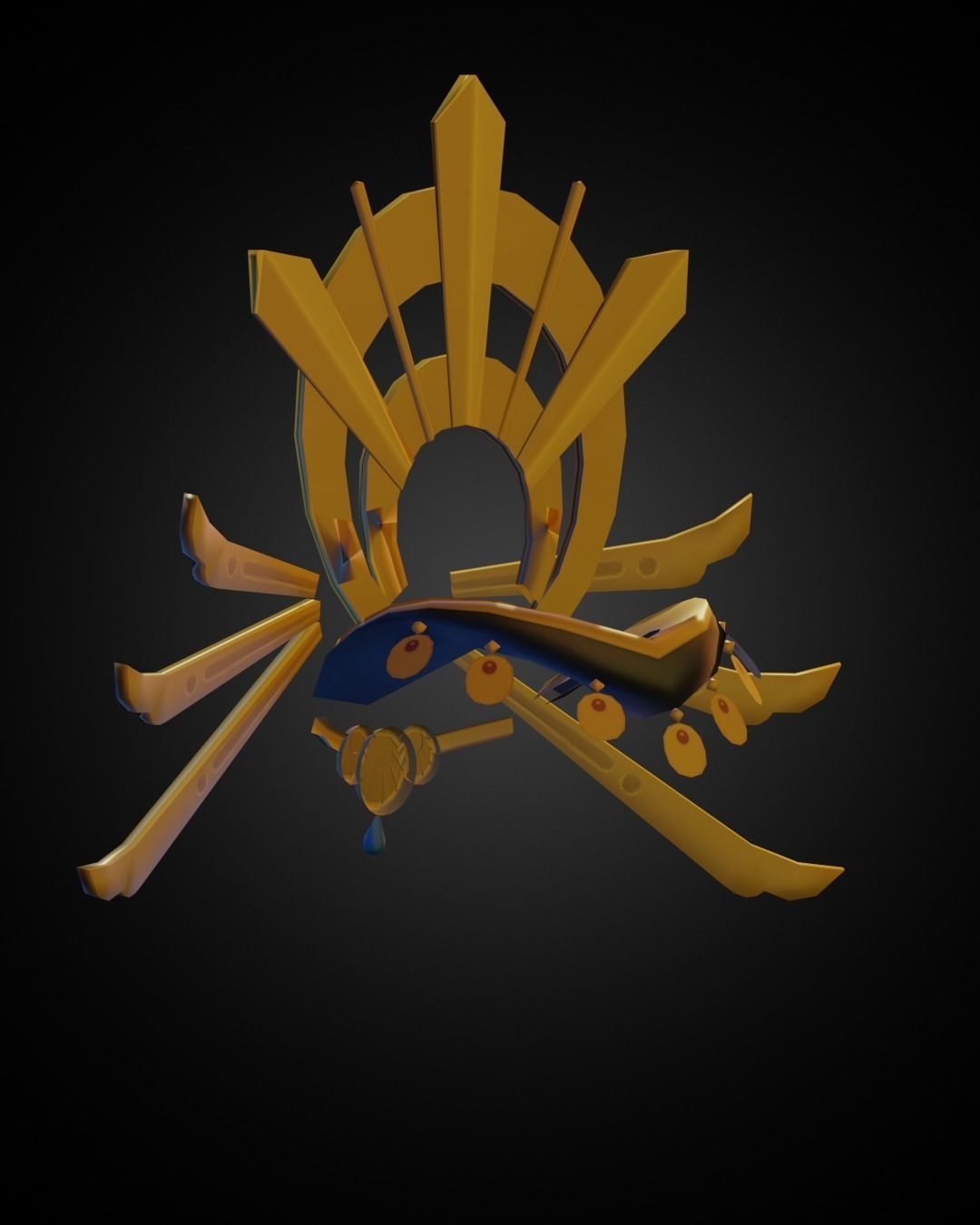 The Legend of Zelda Riju Crown for Cosplay 3D print model_4