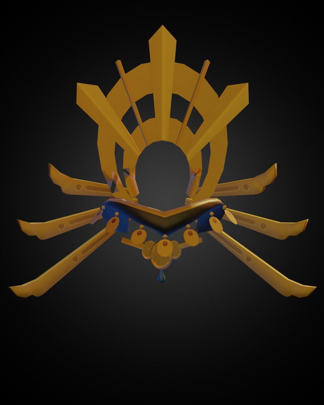 The Legend of Zelda Riju Crown for Cosplay 3D print model_5