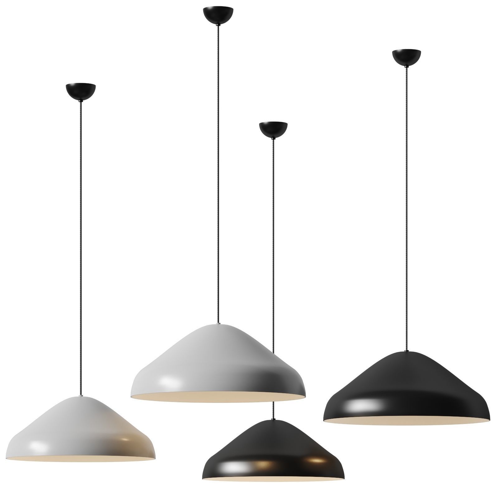 Pao Glass Pendant By Hay 3D model_2