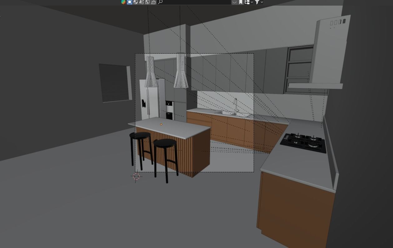 KITCHEN - 3D MODEL Free 3D model_3