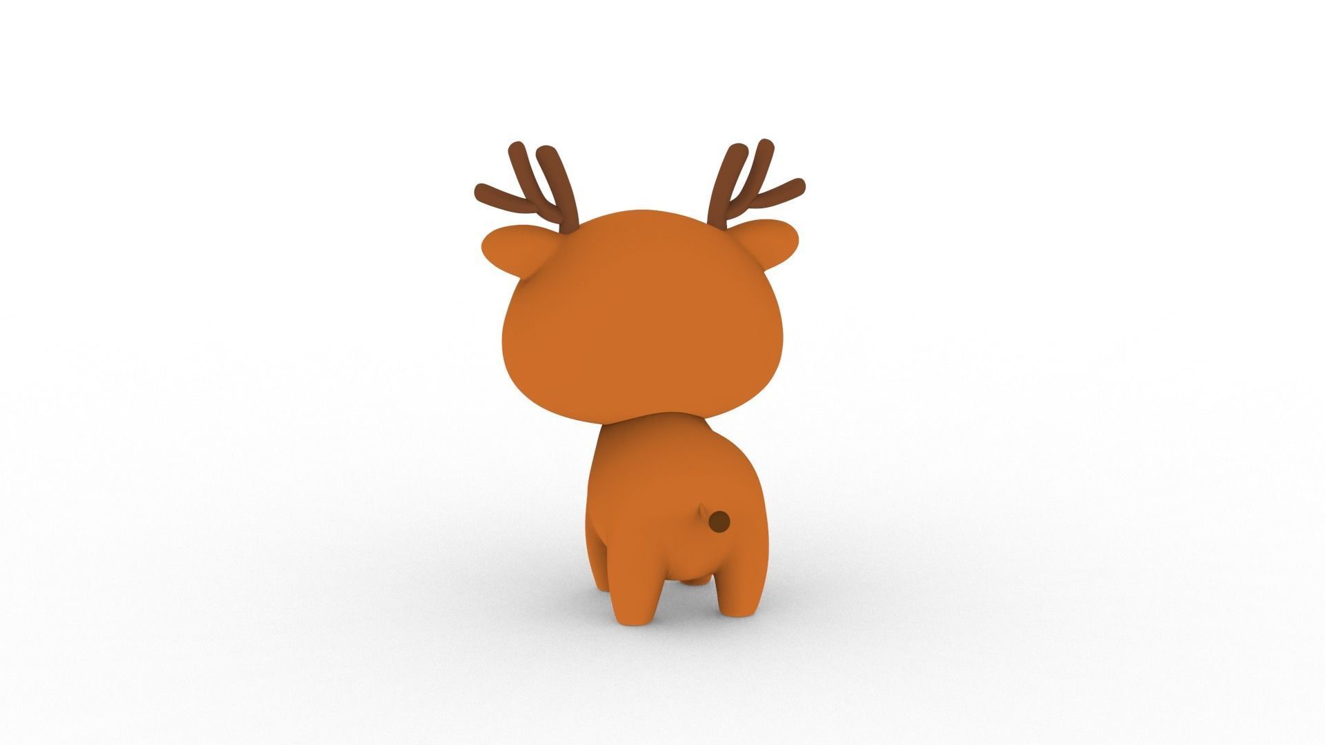 Cartoon Deer v001 character 3D model_5