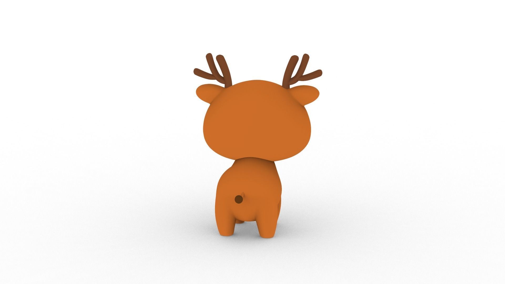 Cartoon Deer v001 character 3D model_6