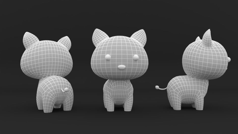 Cartoon Fox v001 character 3D model_15