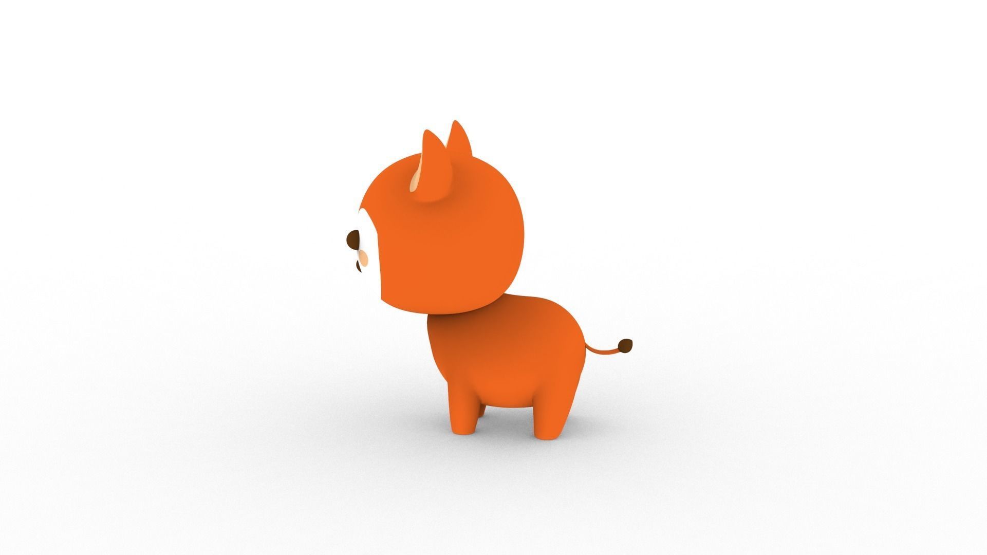 Cartoon Fox v001 character 3D model_3