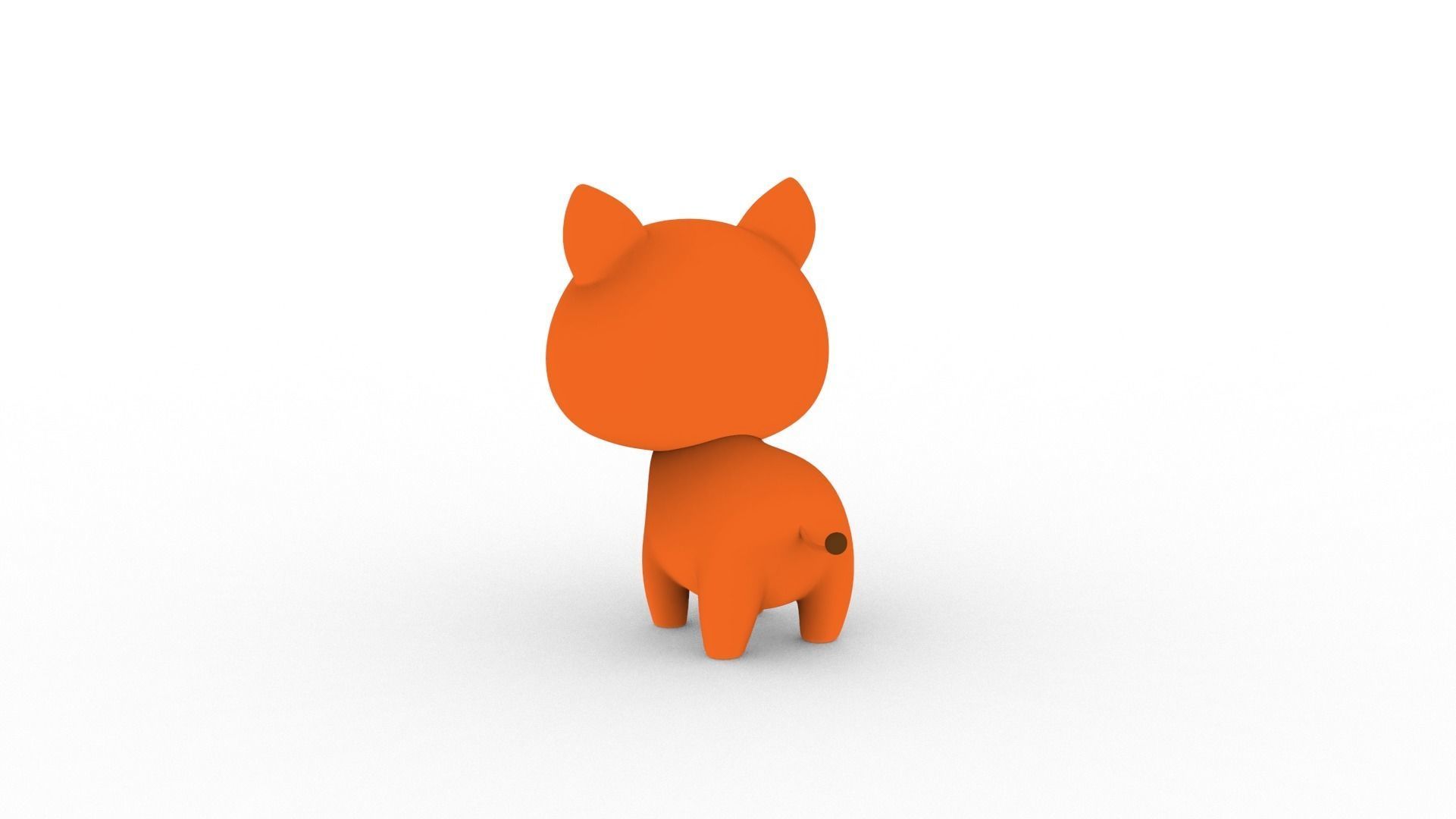 Cartoon Fox v001 character 3D model_5