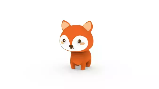 Cartoon Fox v001 character