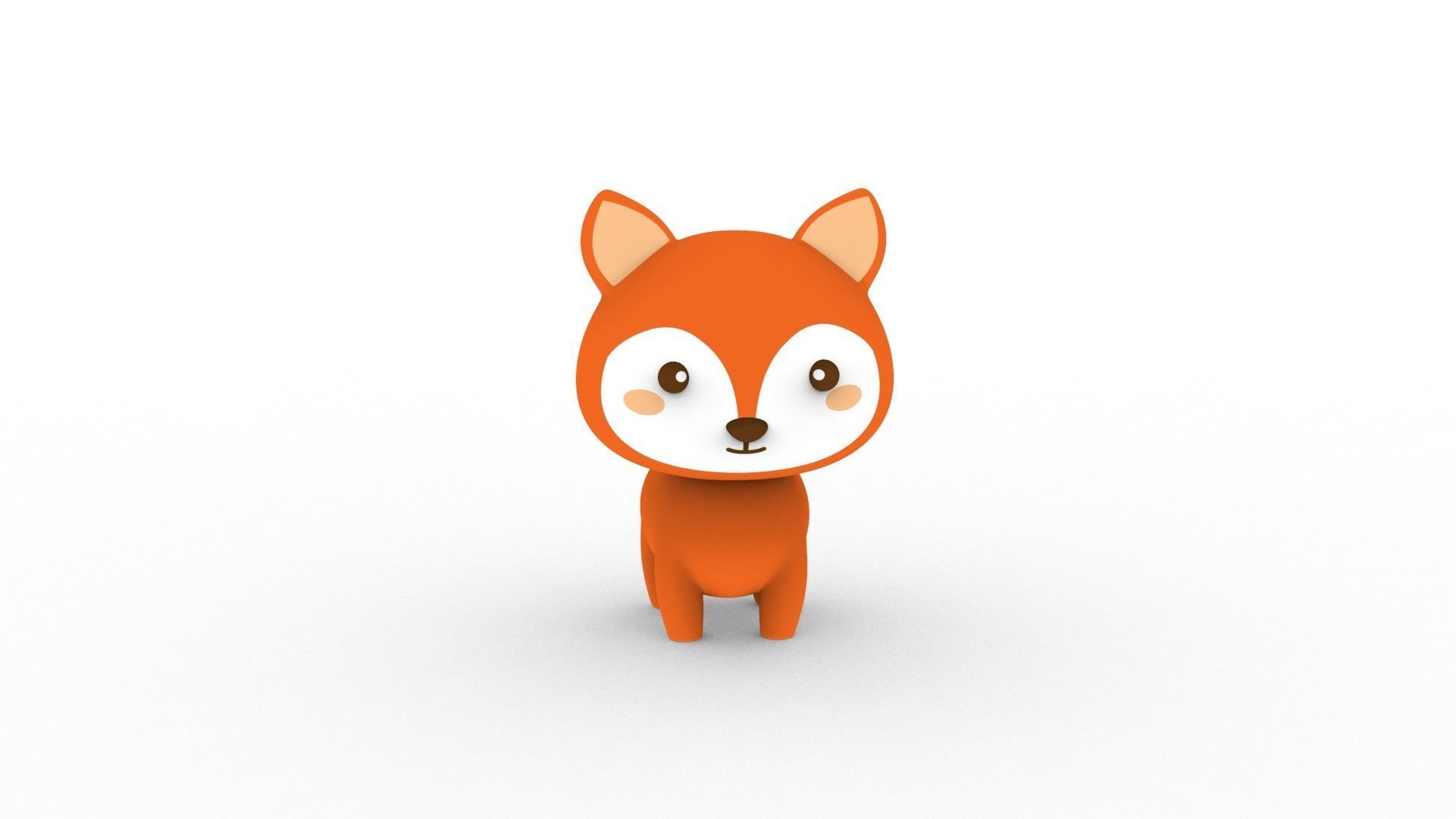 Cartoon Fox v001 character 3D model_13