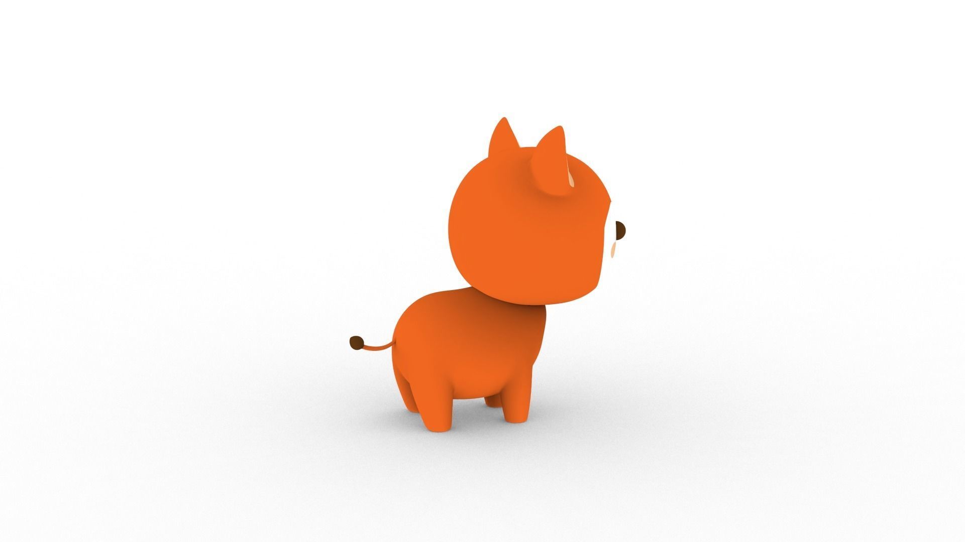 Cartoon Fox v001 character 3D model_9