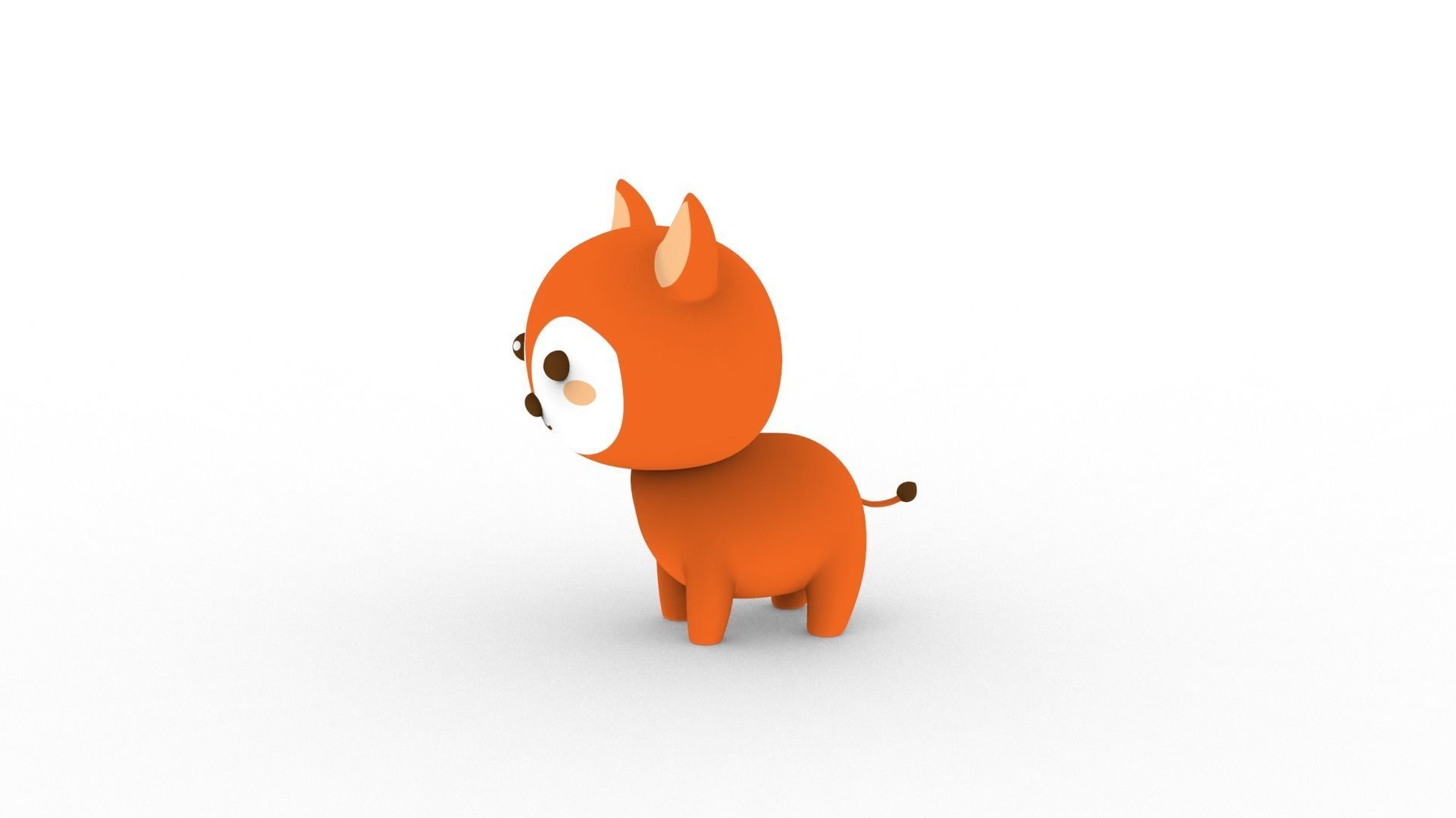 Cartoon Fox v001 character 3D model_2