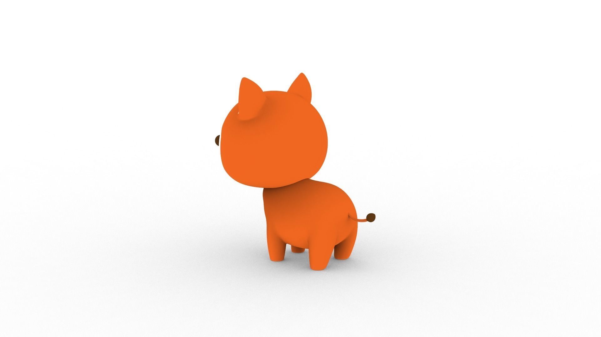 Cartoon Fox v001 character 3D model_4