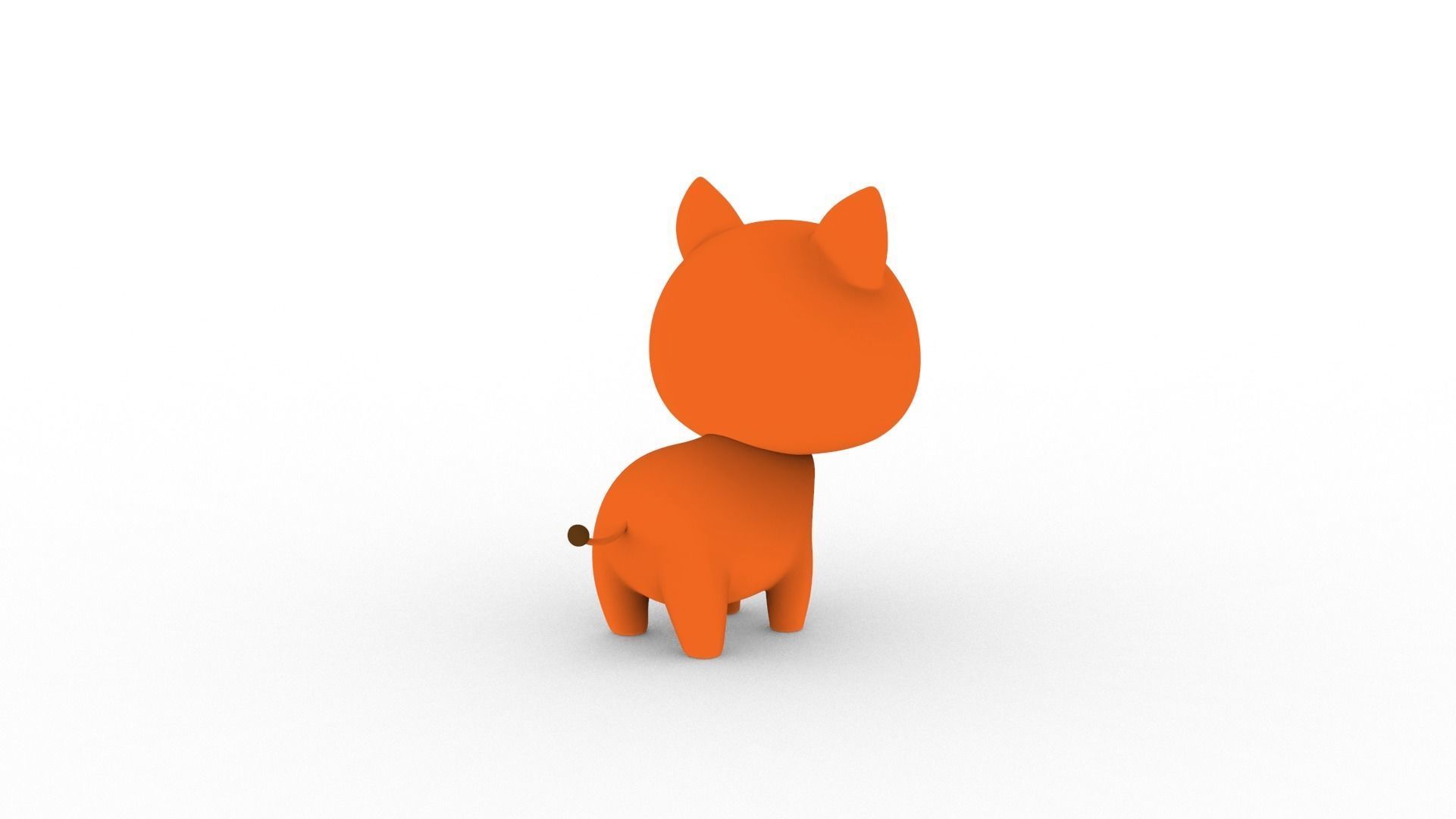 Cartoon Fox v001 character 3D model_8