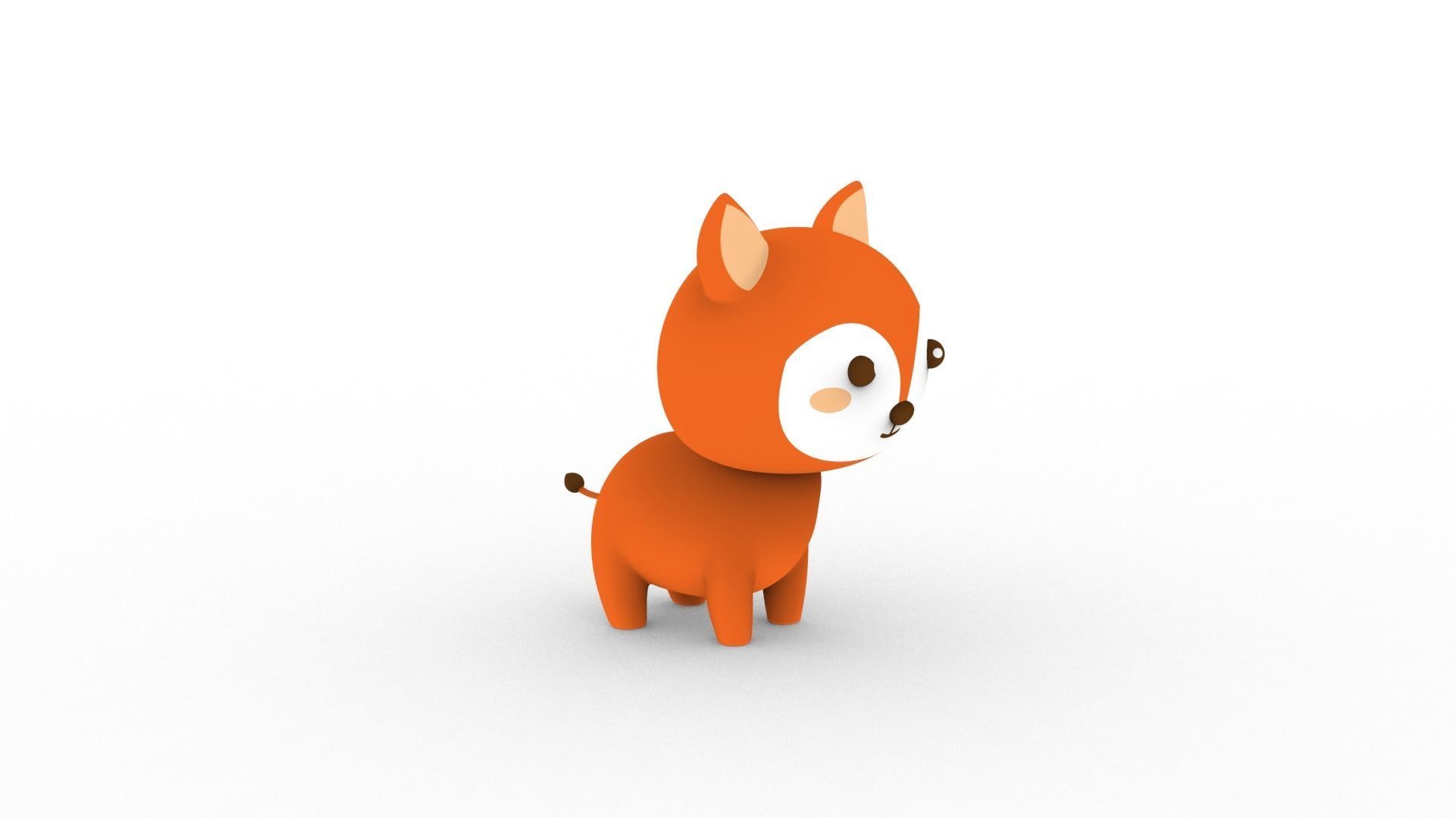 Cartoon Fox v001 character 3D model_11