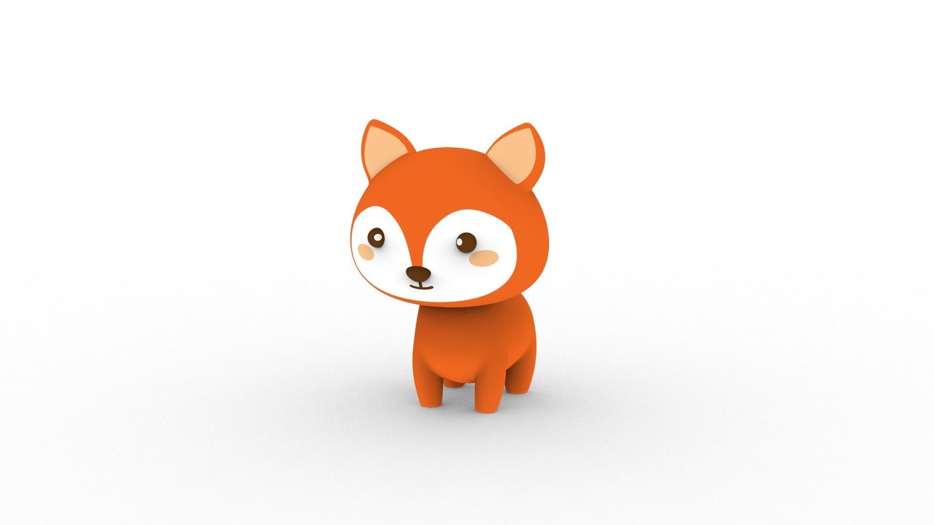 Cartoon Fox v001 character 3D model_14