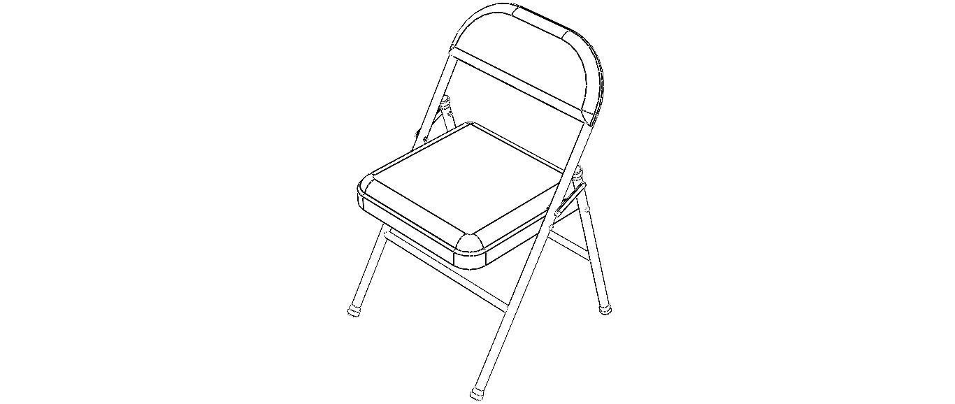 GB Folding Chair 3D model_6