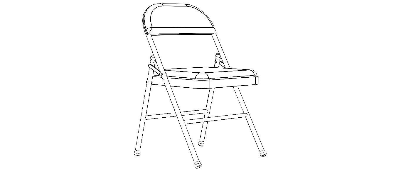 GB Folding Chair 3D model_18