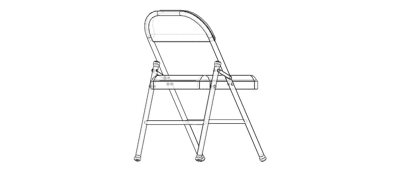 GB Folding Chair 3D model_27