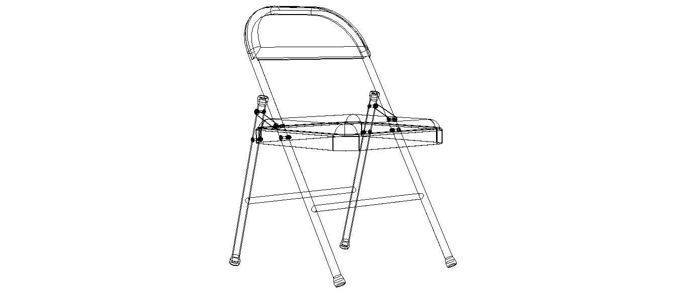 GB Folding Chair 3D model_20