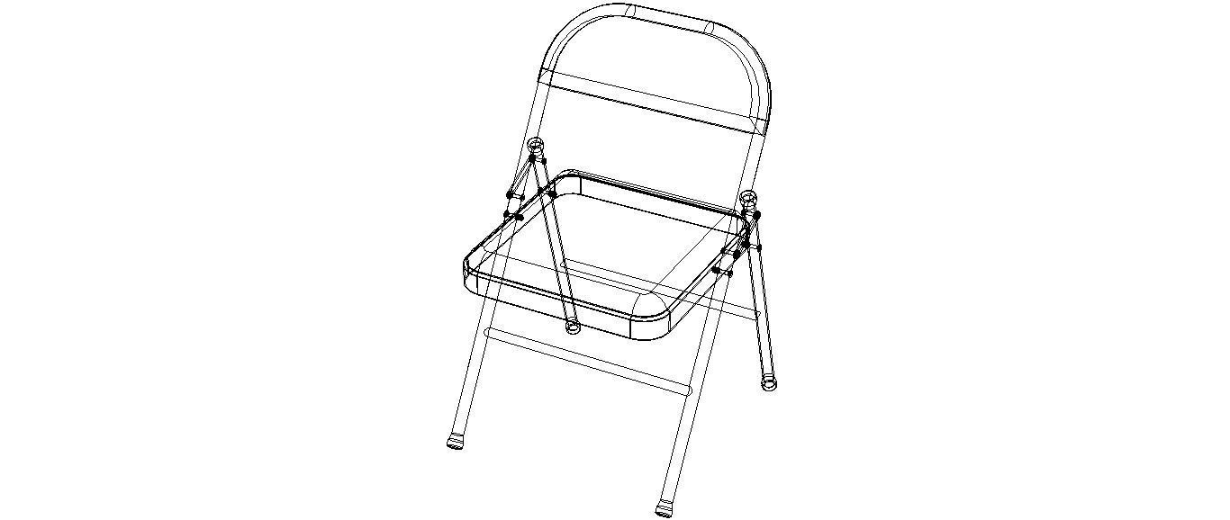 GB Folding Chair 3D model_12