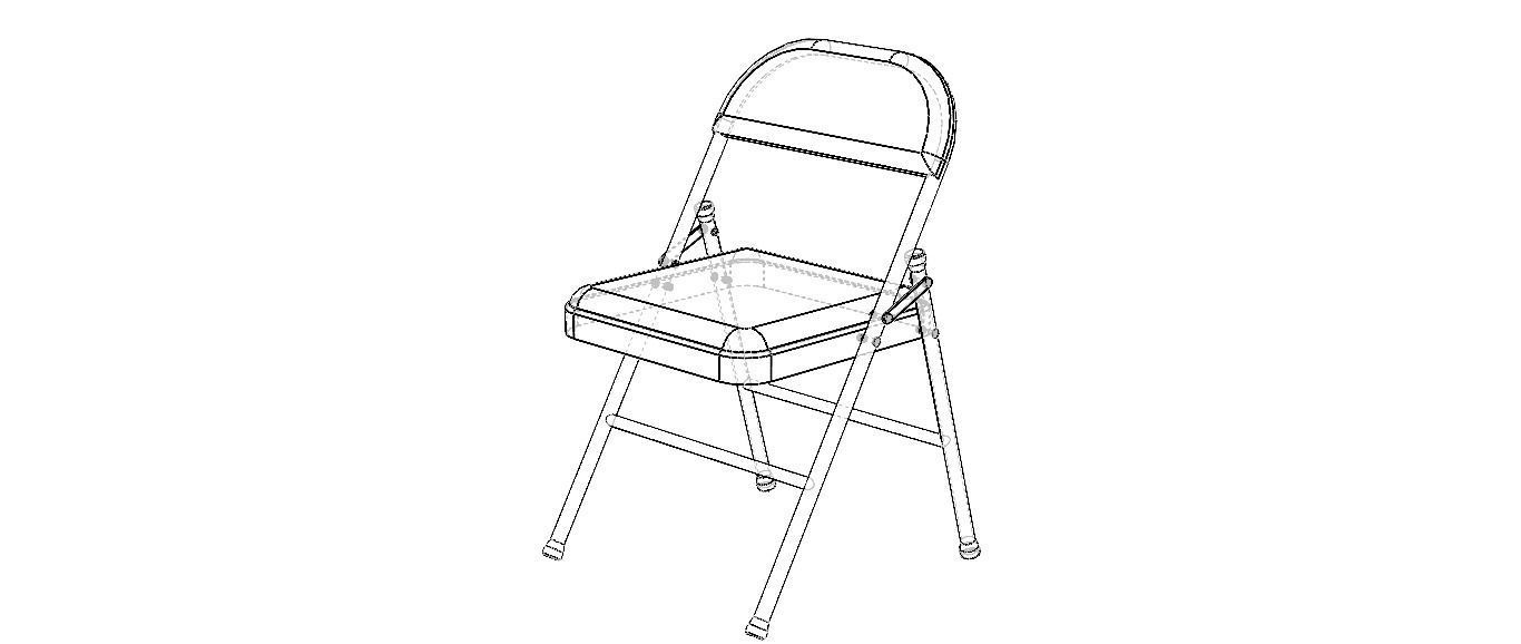 GB Folding Chair 3D model_3