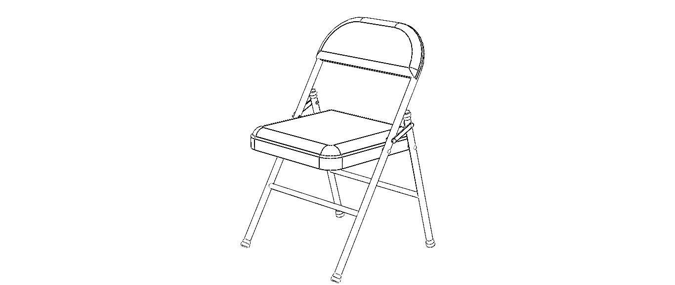 GB Folding Chair 3D model_2