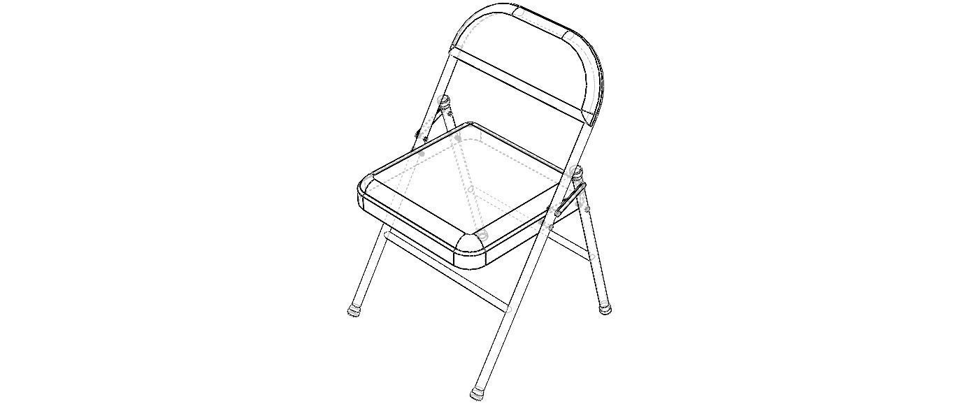 GB Folding Chair 3D model_7