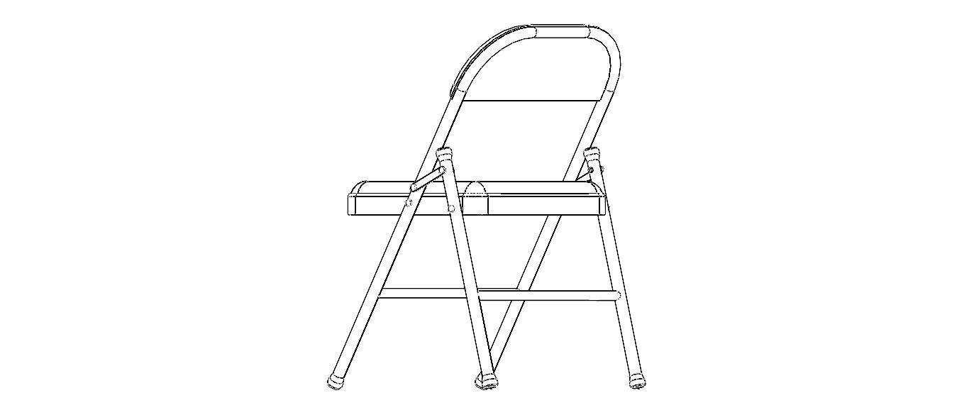 GB Folding Chair 3D model_38