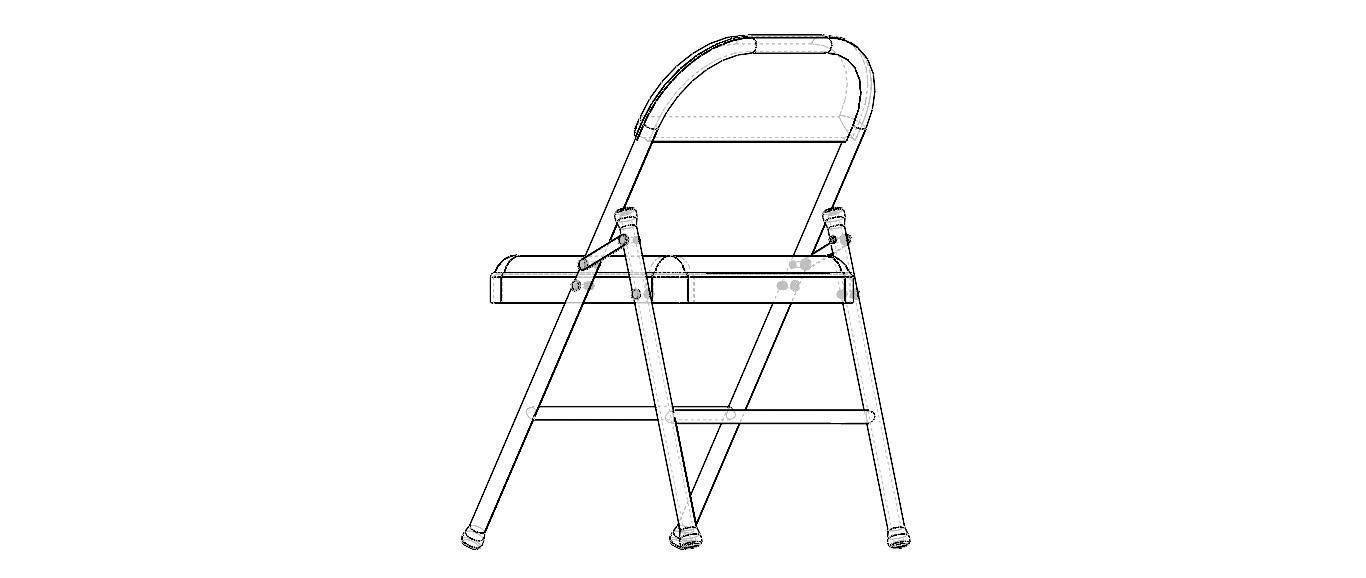 GB Folding Chair 3D model_39