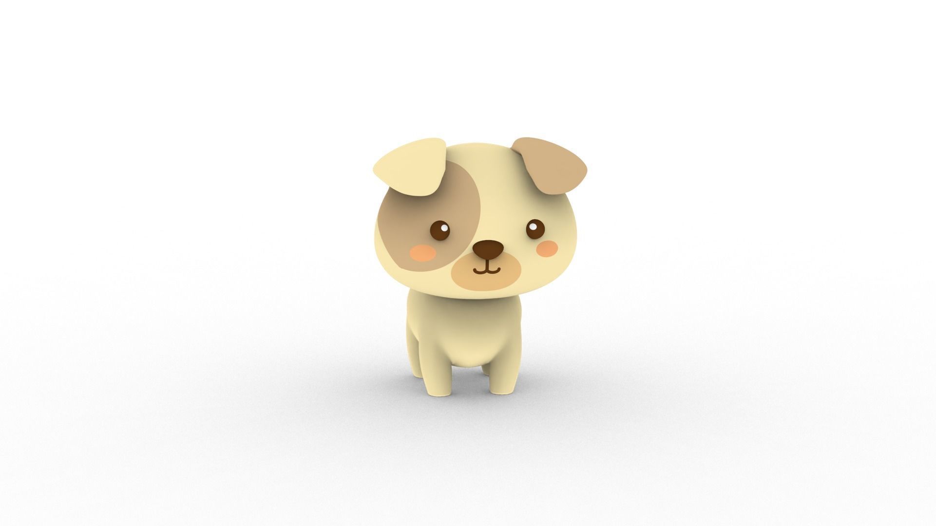 Cartoon Dog v001 character 3D model_12