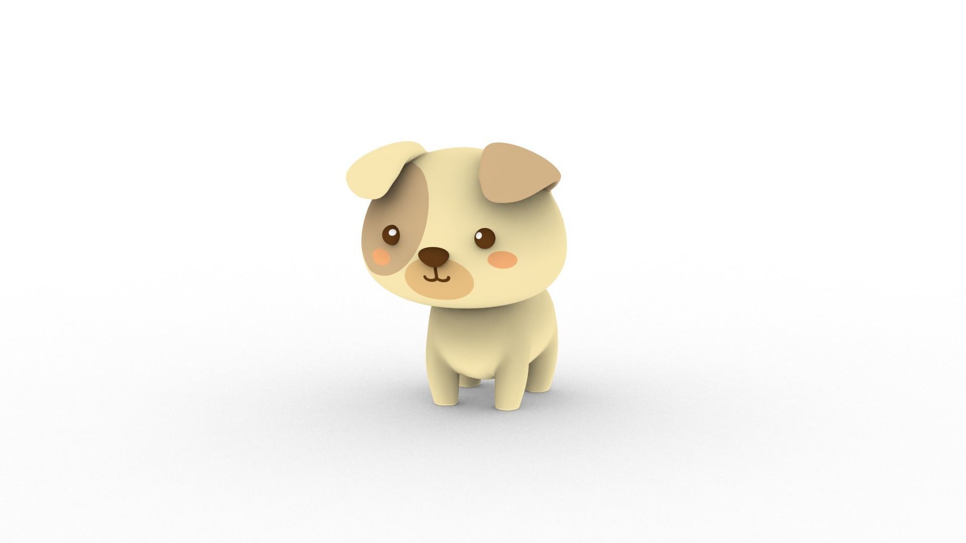 Cartoon Dog v001 character 3D model_13