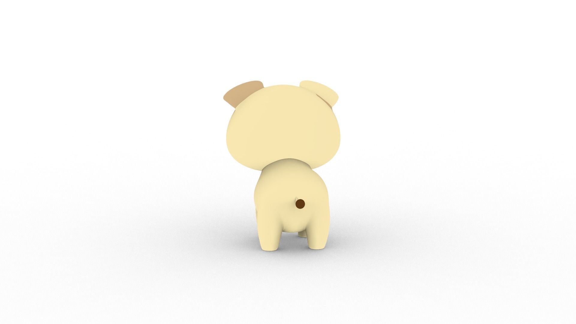 Cartoon Dog v001 character 3D model_5