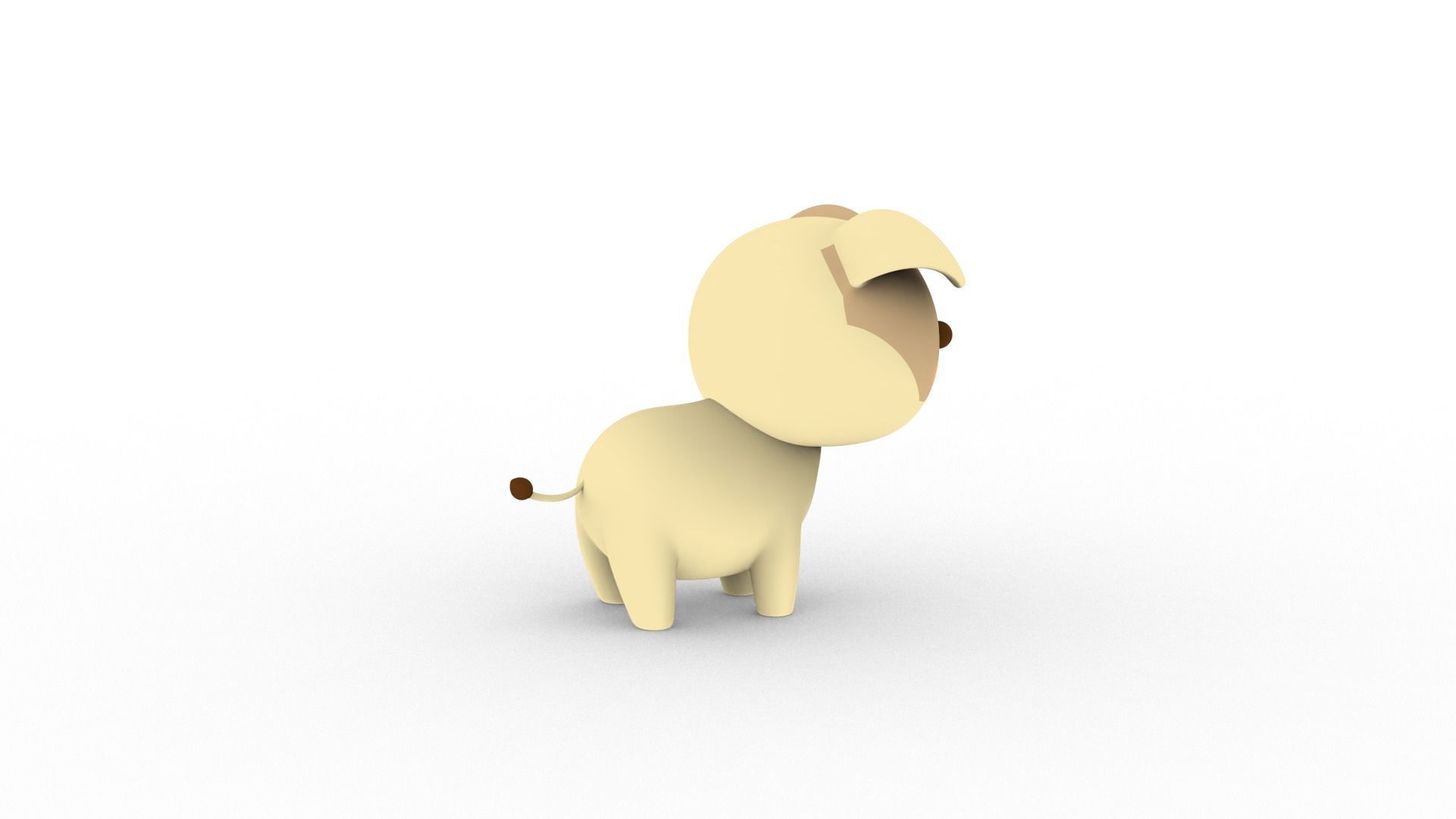 Cartoon Dog v001 character 3D model_8