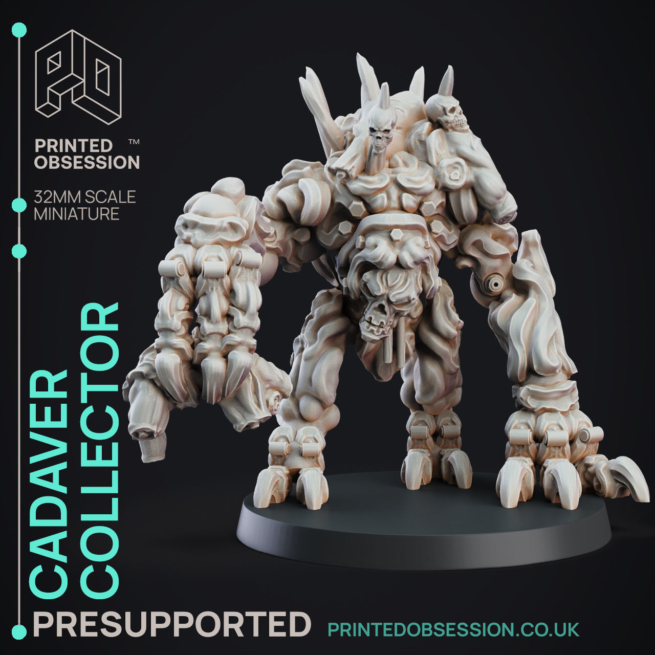 Cadaver Collect - 3D Printable TTRPG - PRESUPPORTED - 32mm Scale 3D print model_4