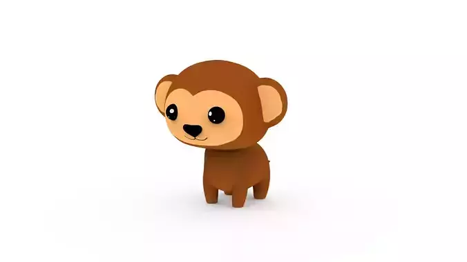 Cartoon Monkey v001 character 