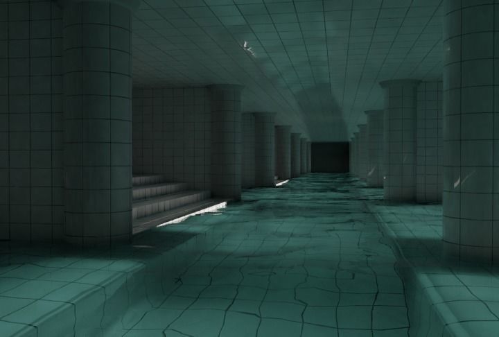 PoolRoom Blender Cycle Render 3D model_2