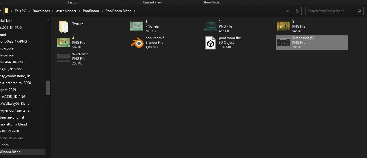 PoolRoom Blender Cycle Render 3D model_6