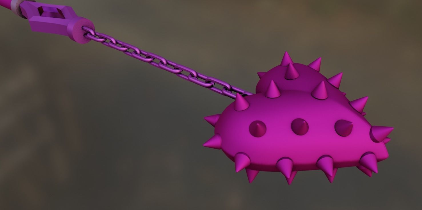 Omori Sweetheart Mace 3D print model_2