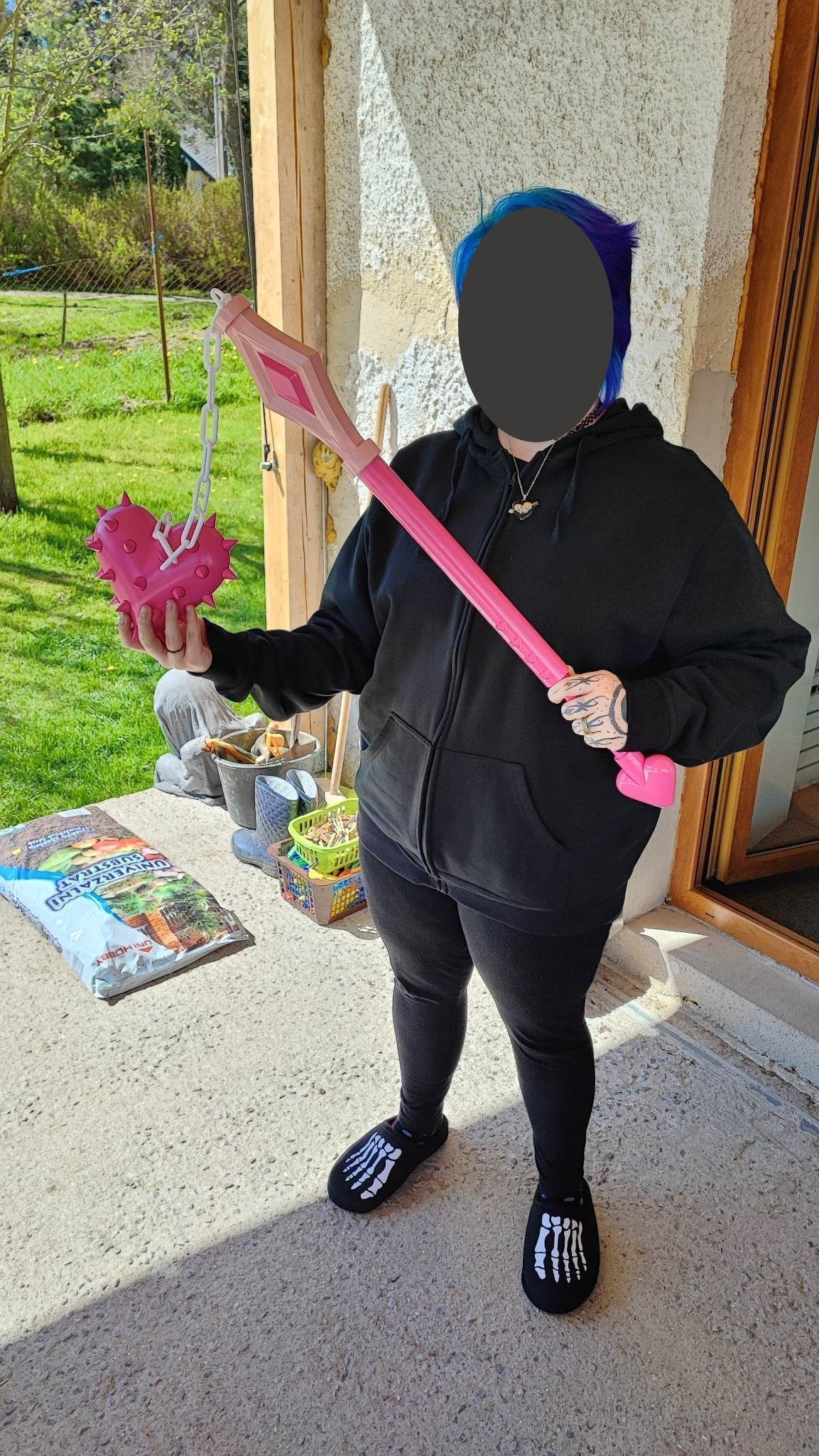 Omori Sweetheart Mace 3D print model_5