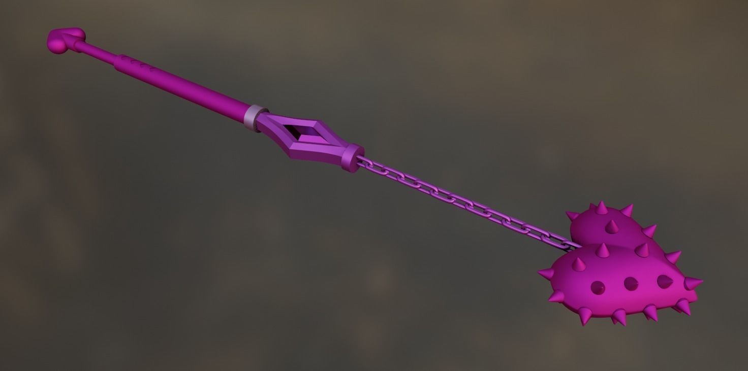 Omori Sweetheart Mace 3D print model_1