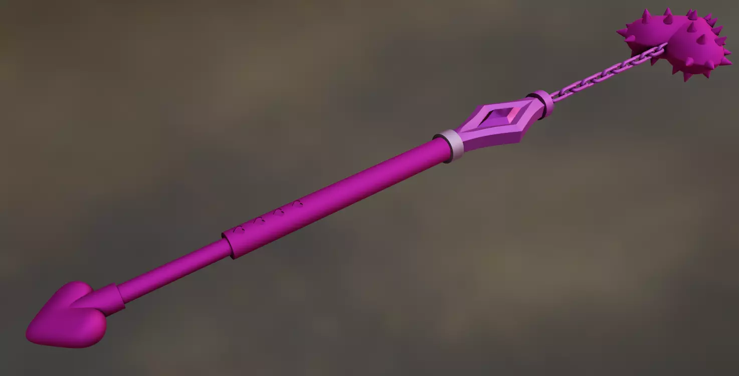 Omori Sweetheart Mace 3D print model_0