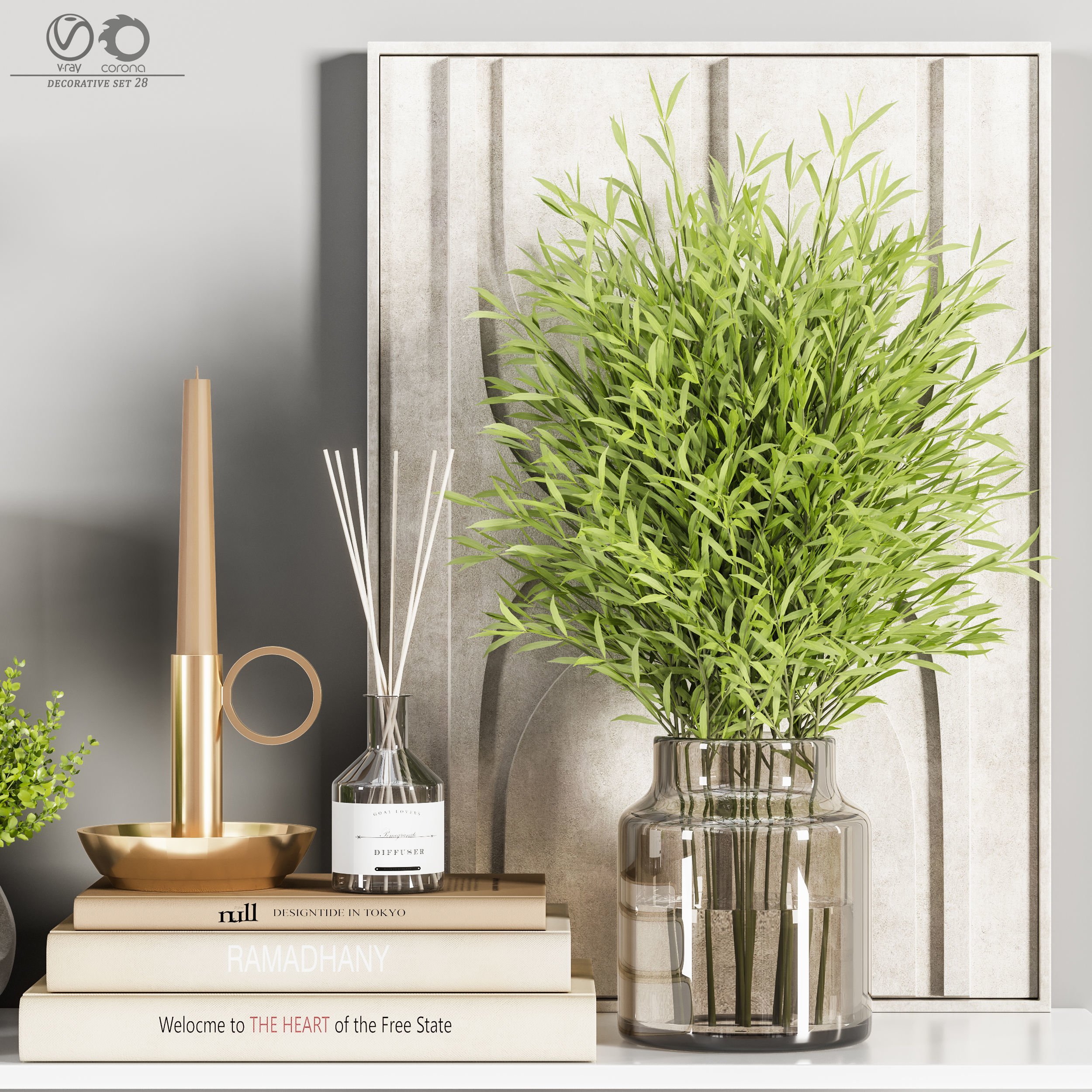 decorative set 28 3D model_3