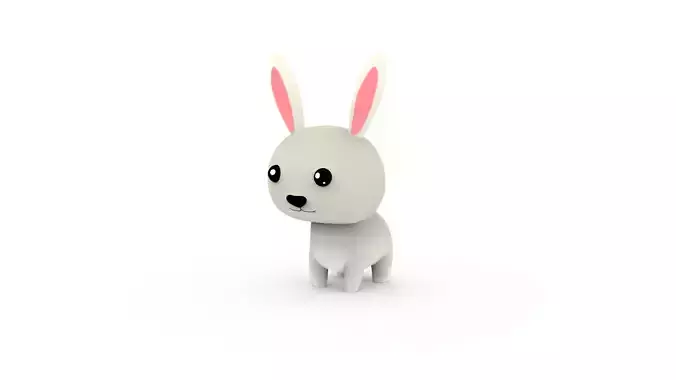 Cartoon Rabbit v001 character