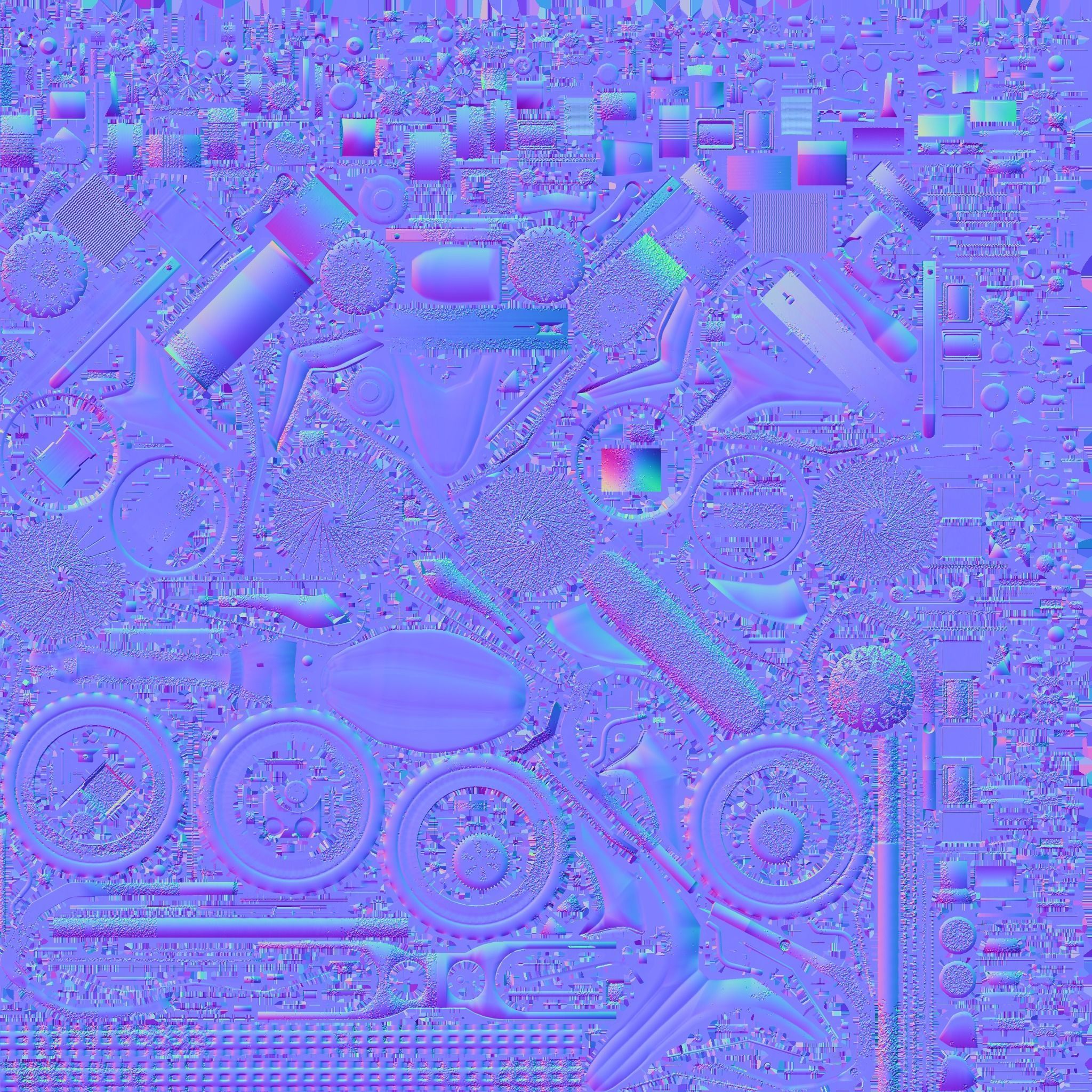 Dirt Bike Low-poly 3D model_29