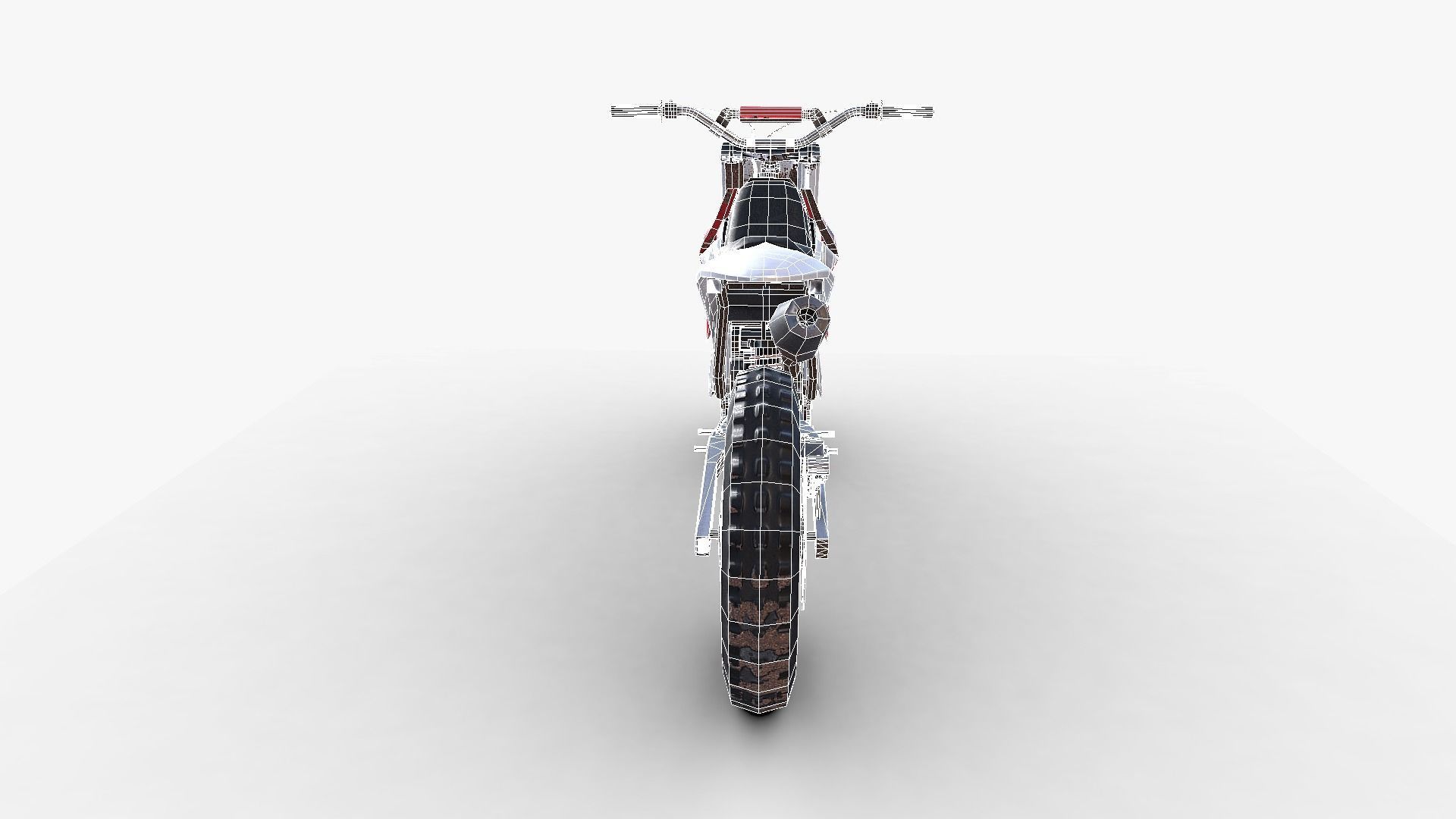 Dirt Bike Low-poly 3D model_21