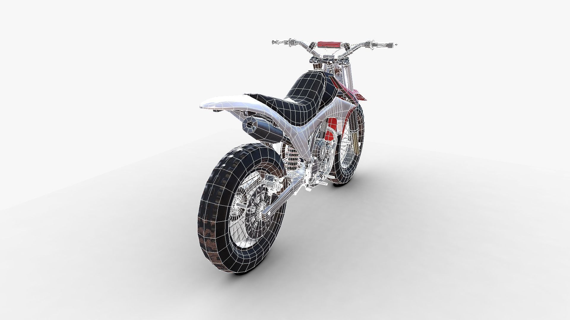 Dirt Bike Low-poly 3D model_20