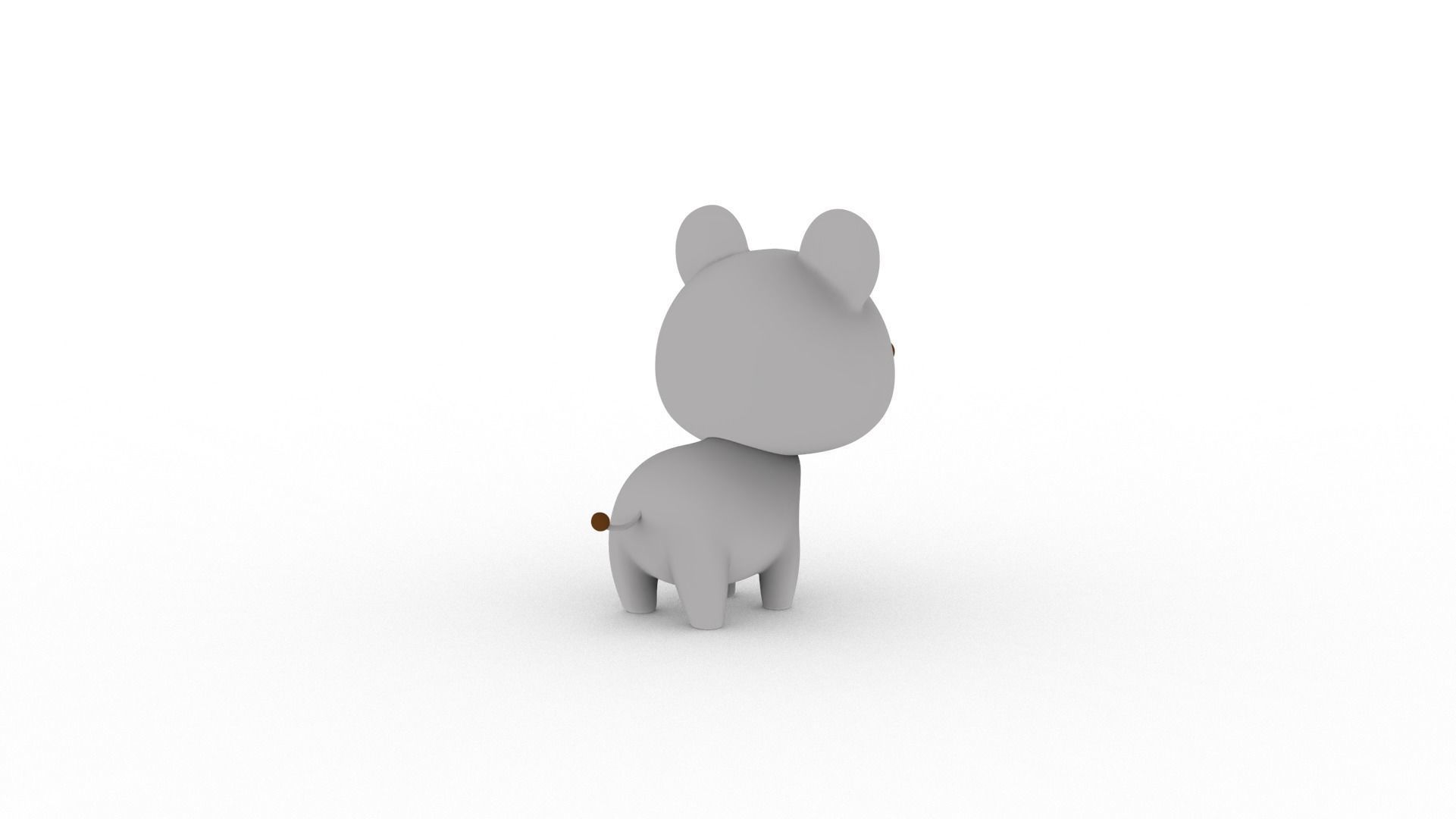 Cartoon Rat v001 character 3D model_9