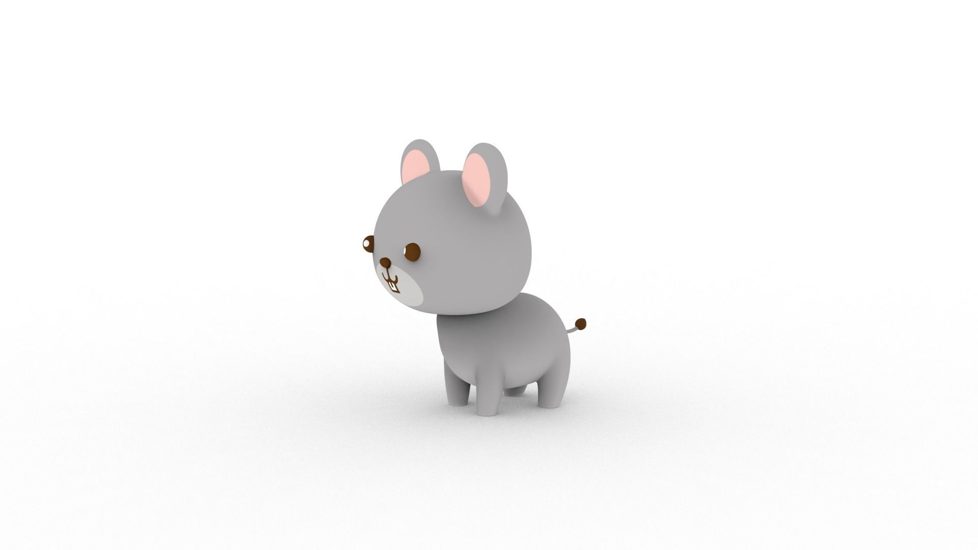 Cartoon Rat v001 character 3D model_2